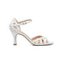 Sandali bianchi con tacco rivestito 9 cm Lora Ferres, Donna, SKU w042000063, Immagine 0